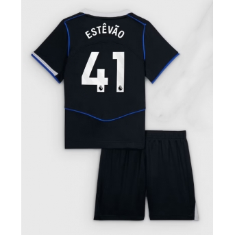 Billige Fotballdrakt Chelsea Estevao Willian #41 Replika Tredjedraktsett Barn 2025-26 Kortermet (med bukser)